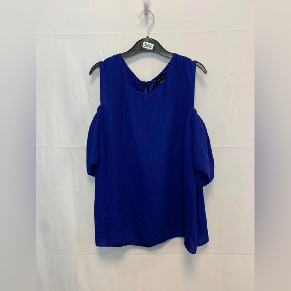New Look Royal Blue Cold Shoulder Blouse